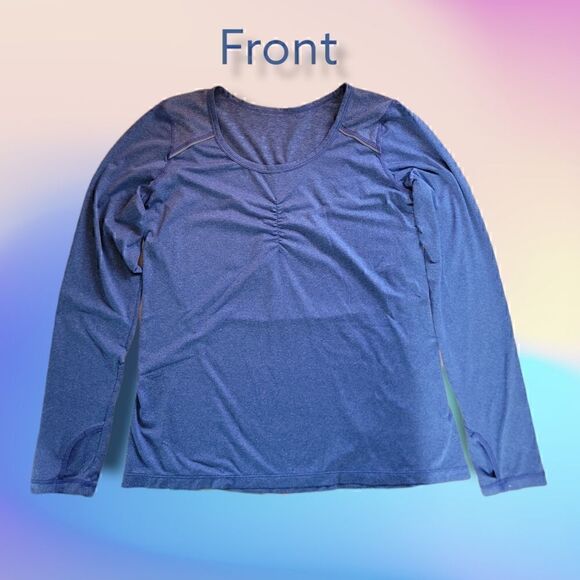 Tangerine Long Sleeve Shirt with Thumb Holes  (LS7) - Picture 1 of 7